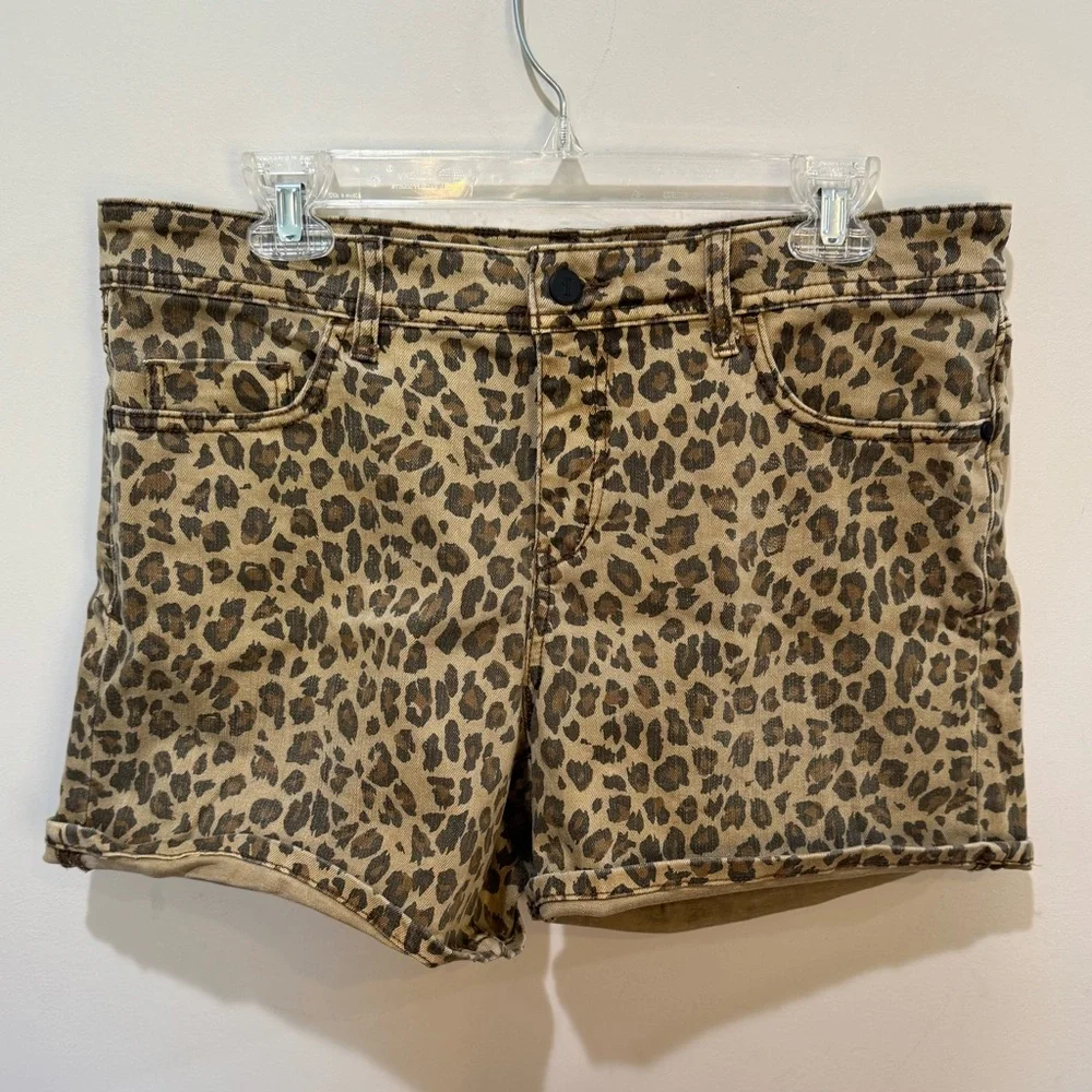 Anthropologie Leopard Print Shorts - Brown - Picture 2 of 7
